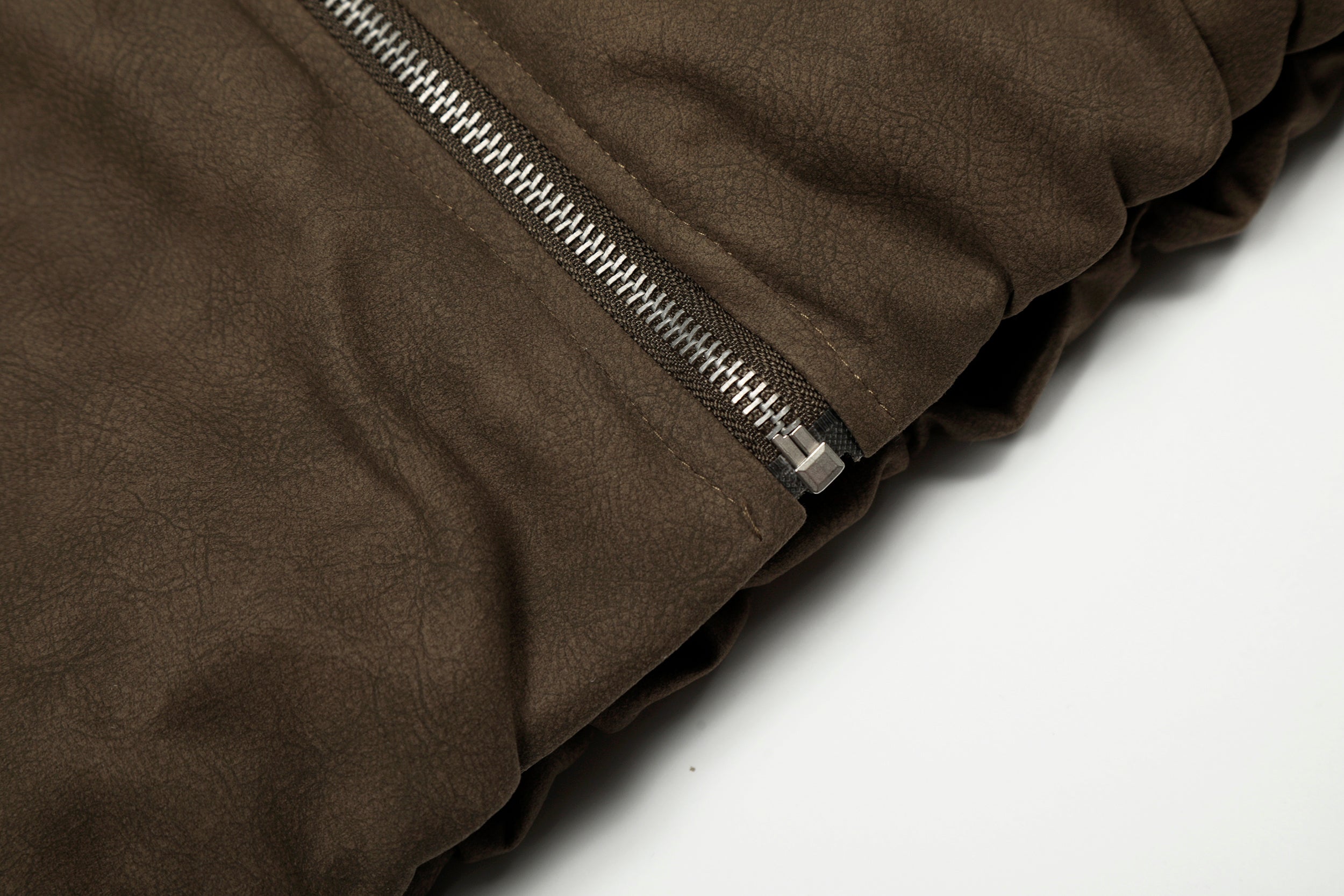 3-6-5.shop Suede-Effect Bomber Jacket