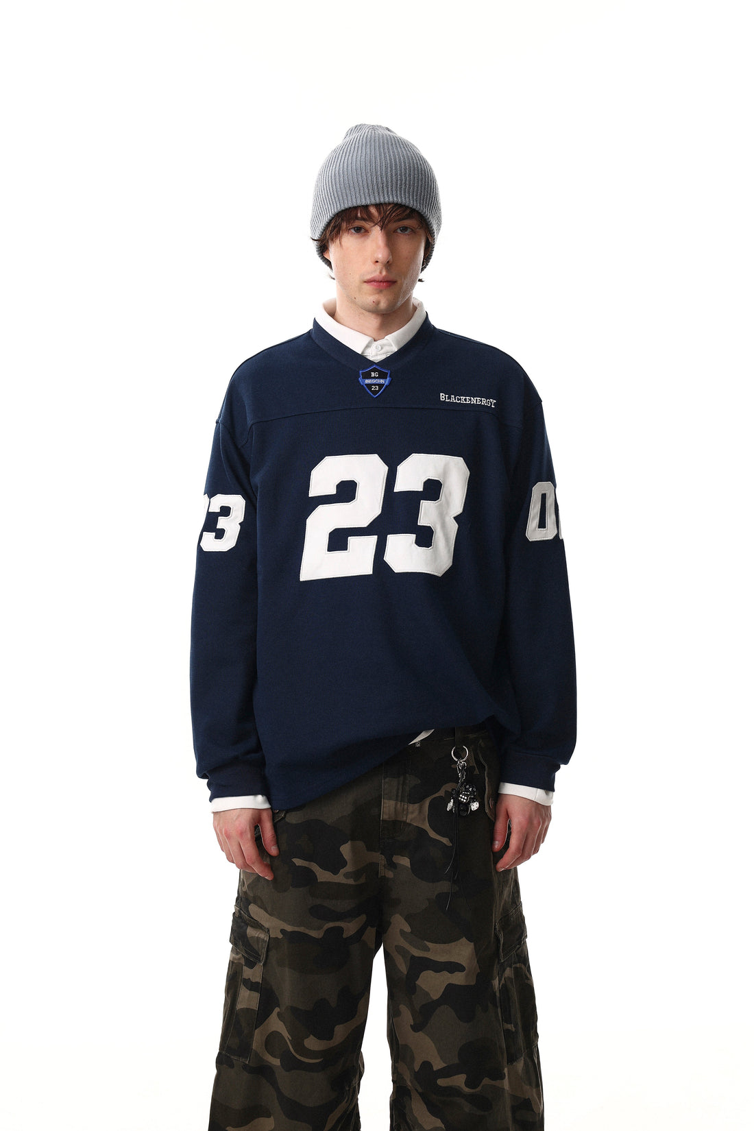 3-6-5.shop Varsity Graphic Long Sleeve Tee