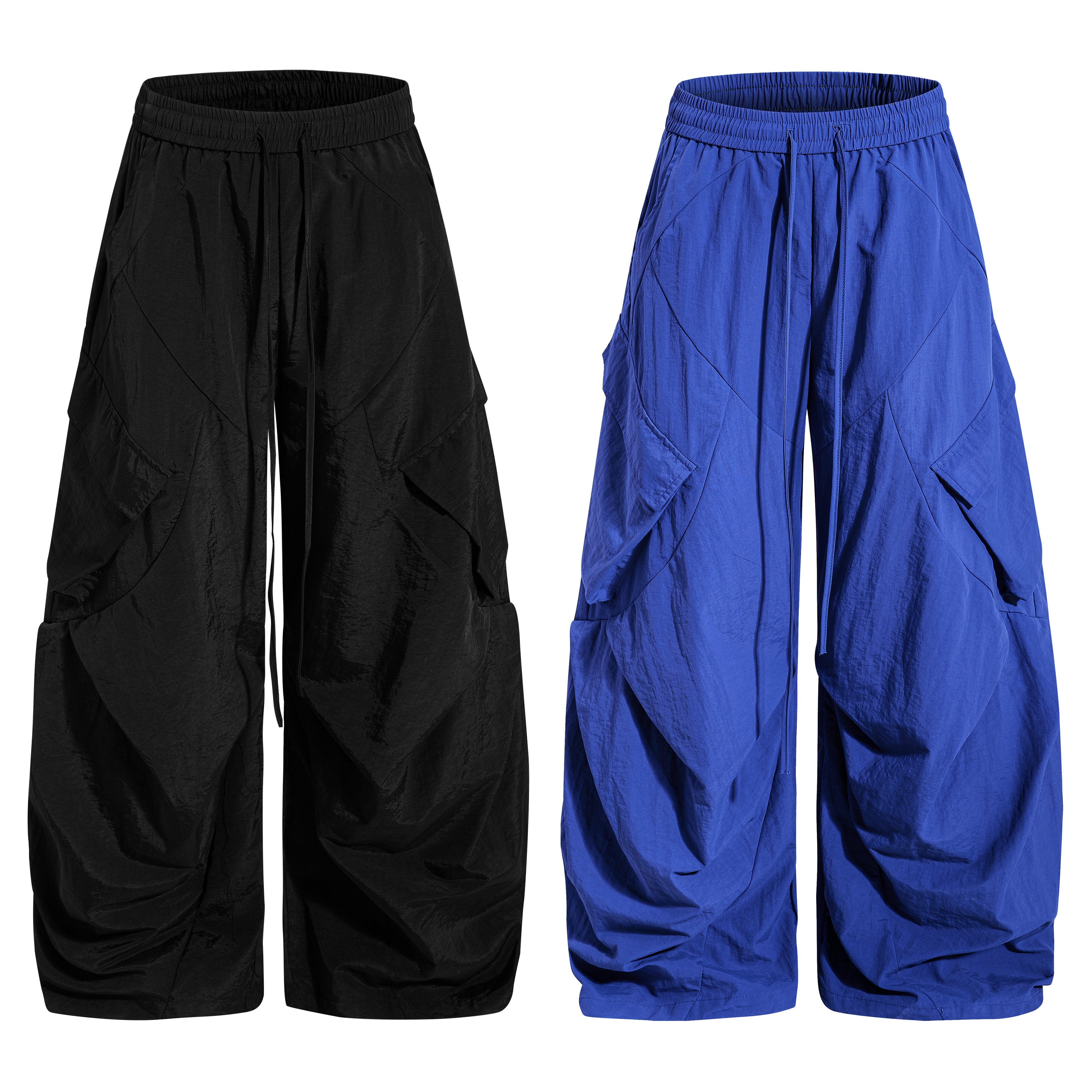 3-6-5.shop Utility Wide-Leg Cargo Pants