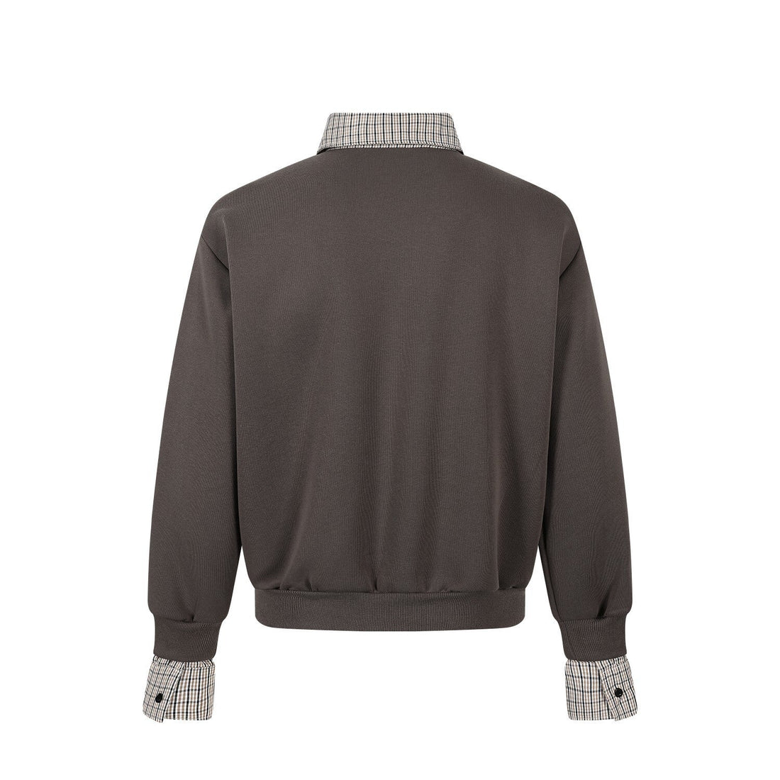 3-6-5.shop Layered Collar Half-Zip Pullover