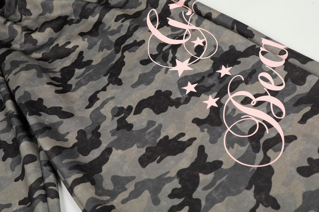 3-6-5.shop Camo Faux Fur Trim Pants