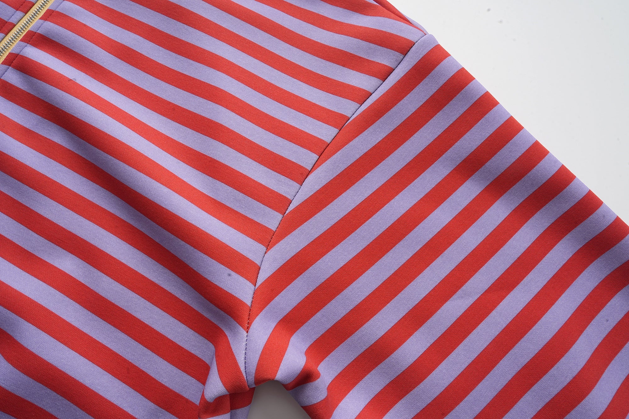 3-6-5.shop Striped Zip-Up Hoodie