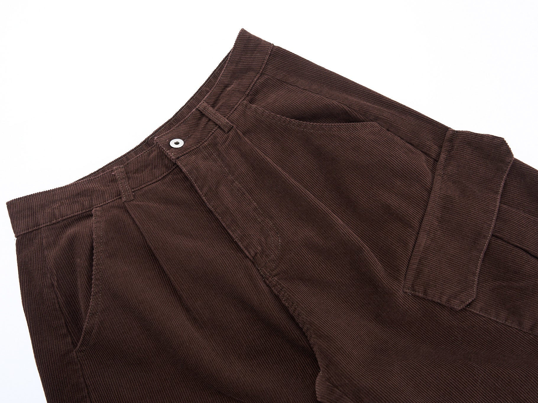 3-6-5.shop Corduroy Cargo Wide-Leg Pants