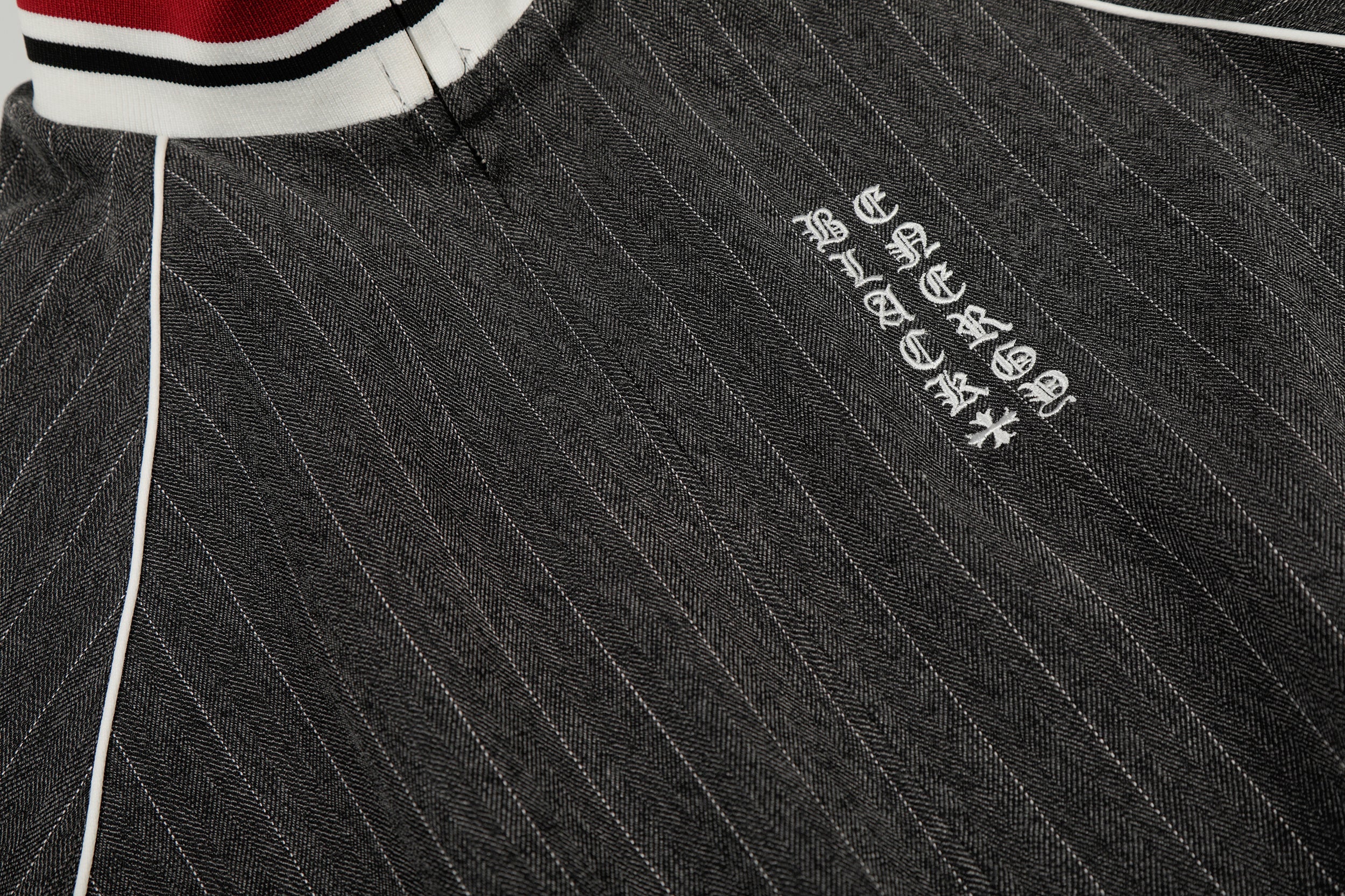3-6-5.shop Pinstripe Track Zip Jacket