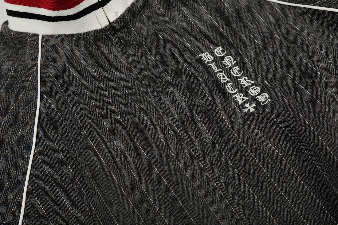3-6-5.shop Pinstripe Track Zip Jacket