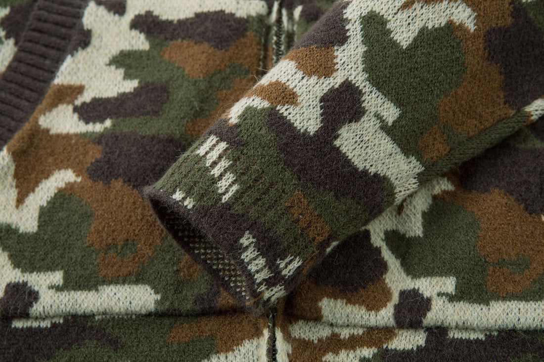 3-6-5.shop “07 Camo Knit Sweater”