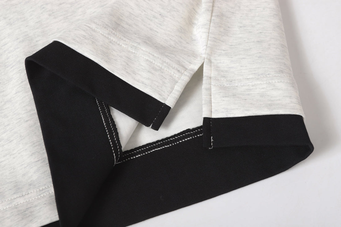 3-6-5.shop Layered Polo Long Sleeve Tee