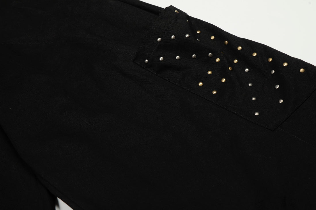 3-6-5.shop Studded Utility Wide-Leg Pants