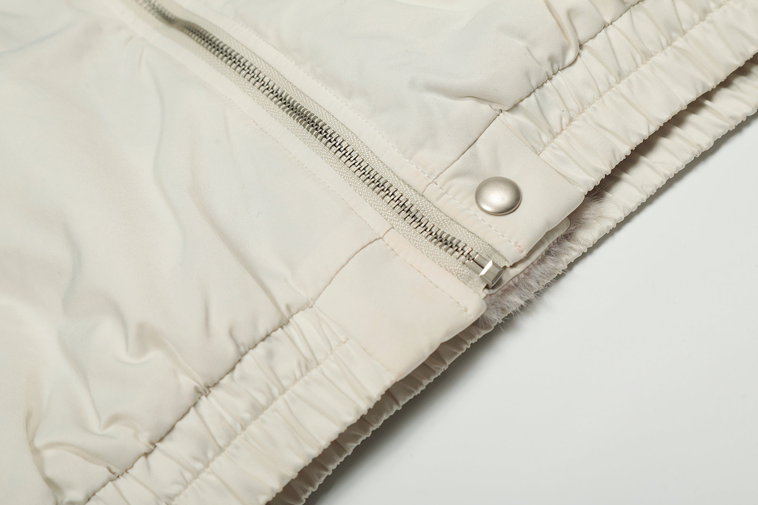 3-6-5.shop Faux Fur Collar Bomber Jacket