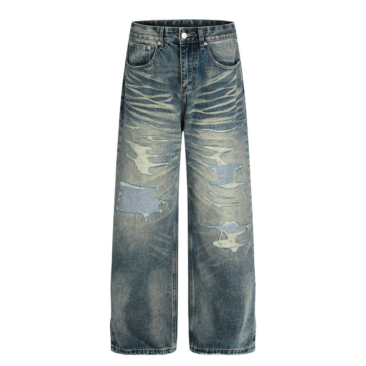 3-6-5.shop Vintage Washed Distressed Jeans*