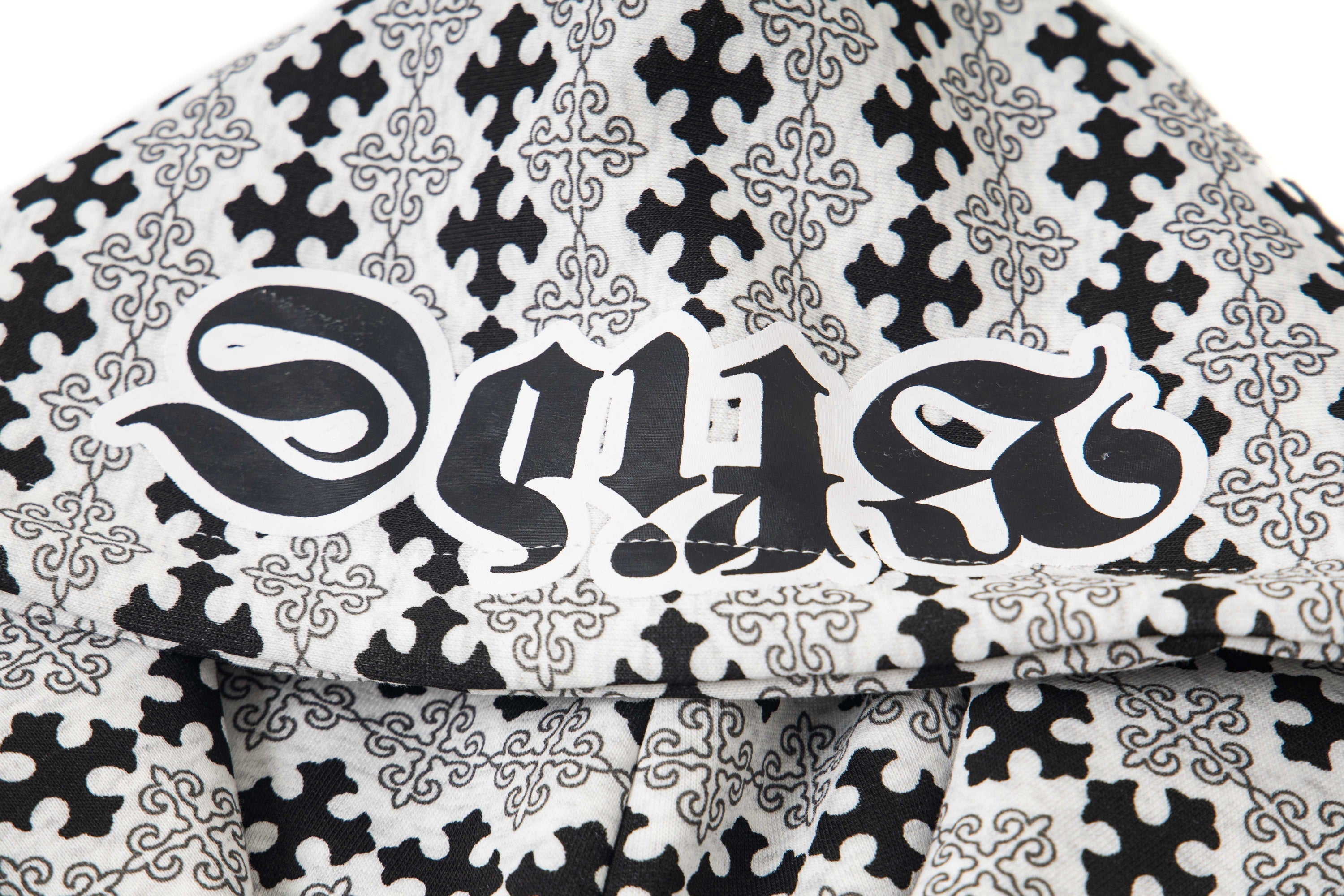 3-6-5.shop Gothic Pattern Full-Zip Hoodie