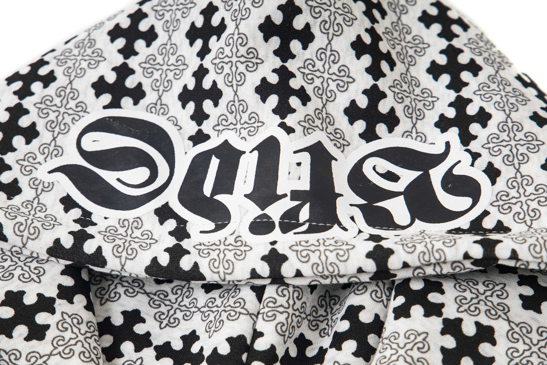 3-6-5.shop Gothic Pattern Full-Zip Hoodie
