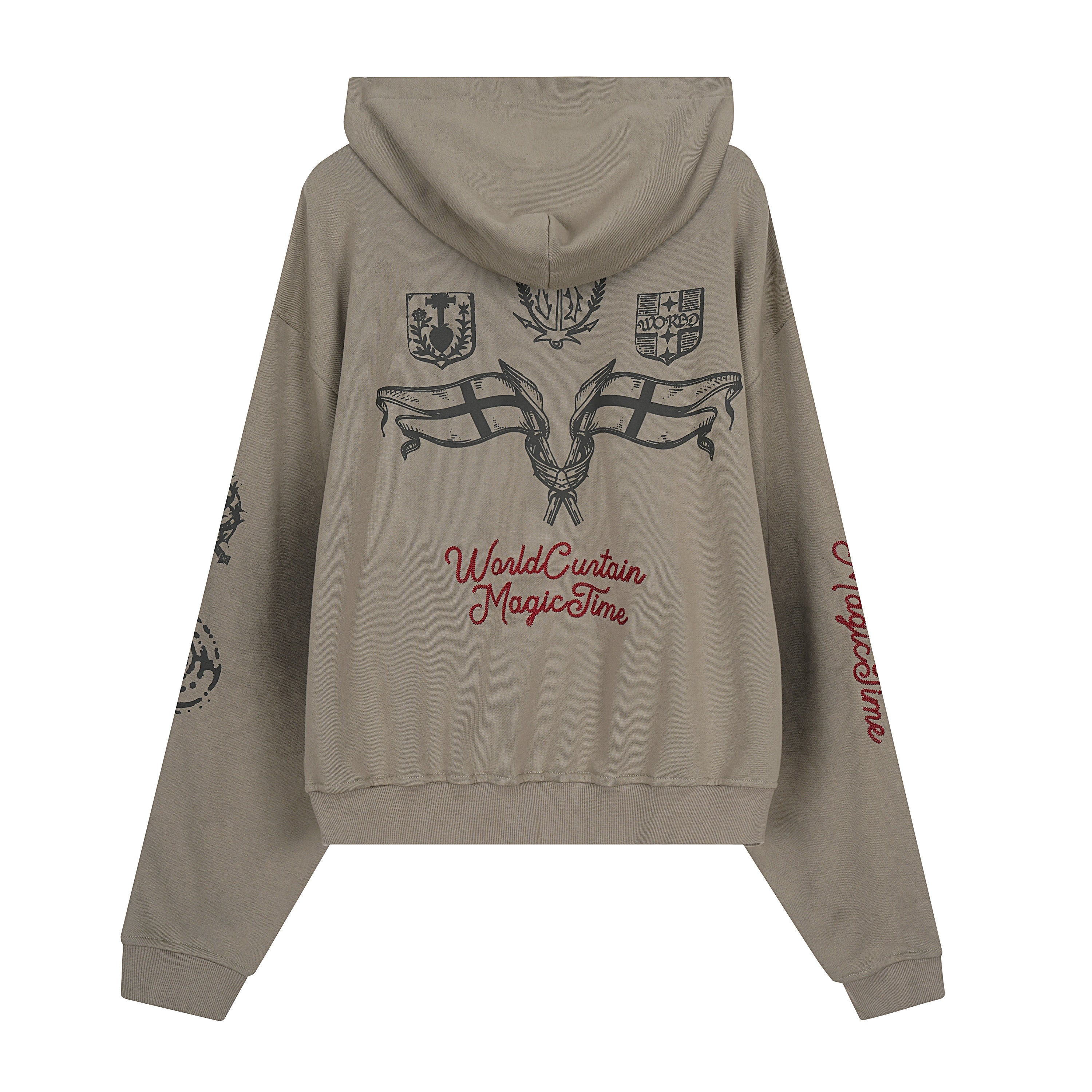 3-6-5.shop Graphic Zip-Up Hoodie