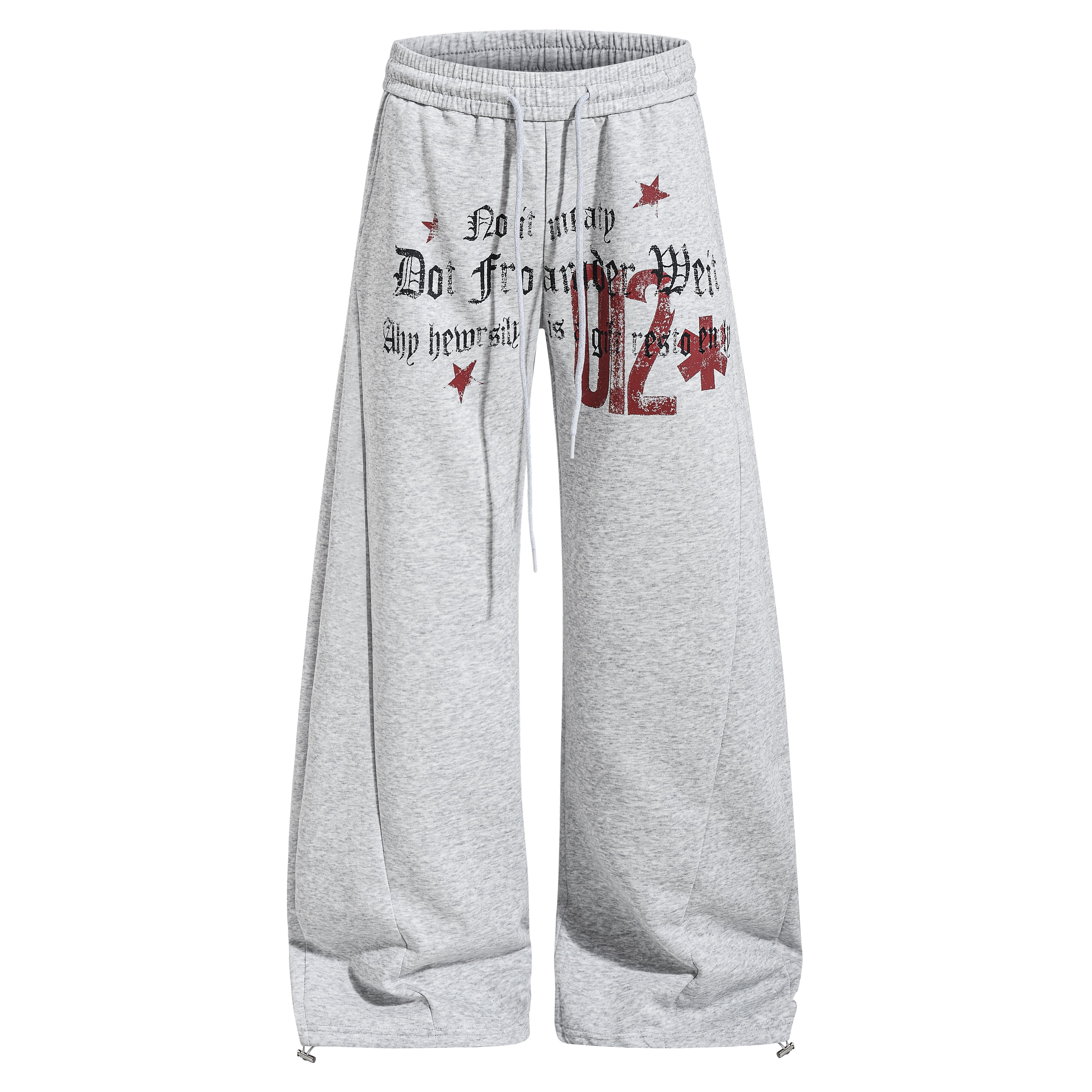 3-6-5.shop Vintage Star Wide-Leg Sweatpants
