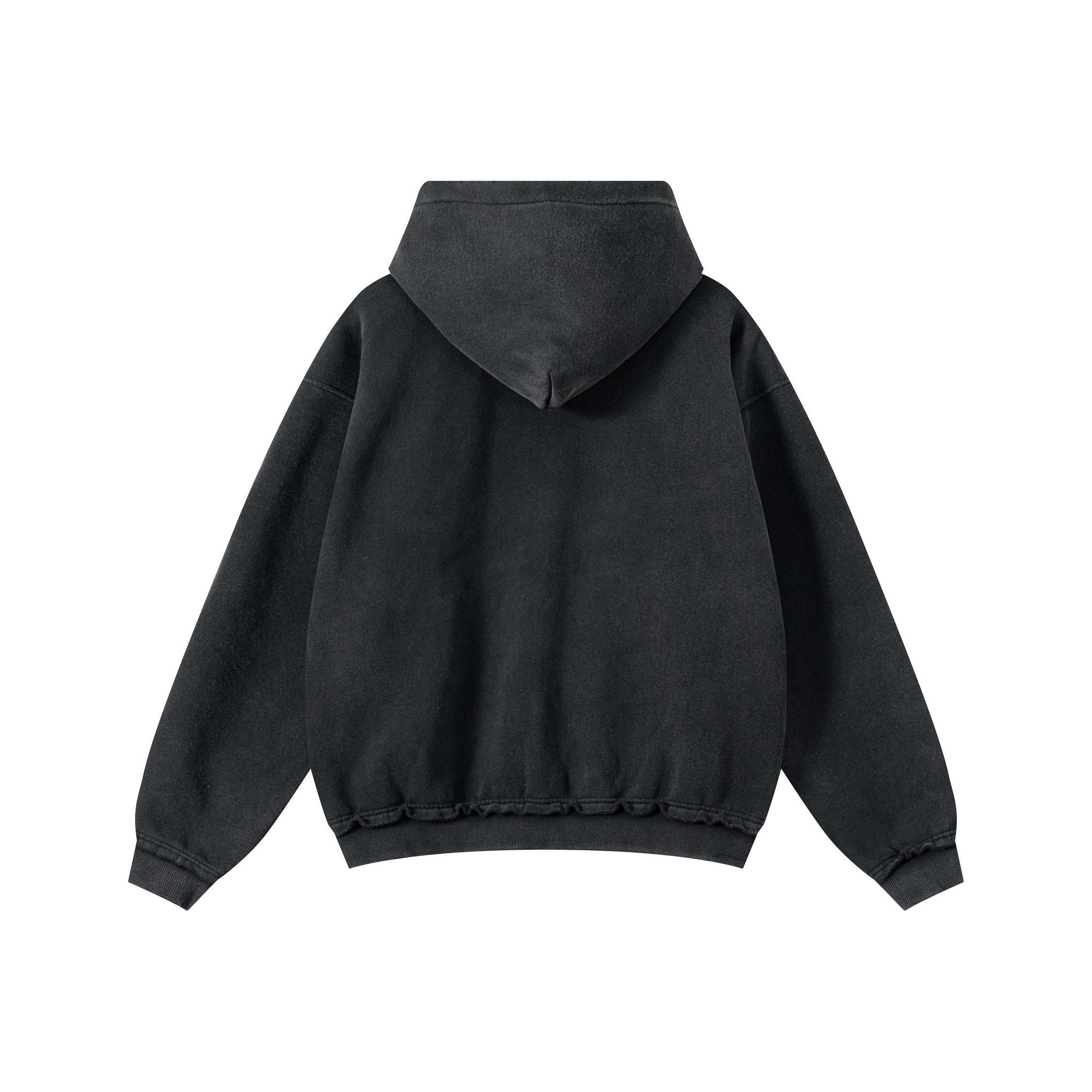 3-6-5.shop Vintage Wash Graphic Zip Hoodie