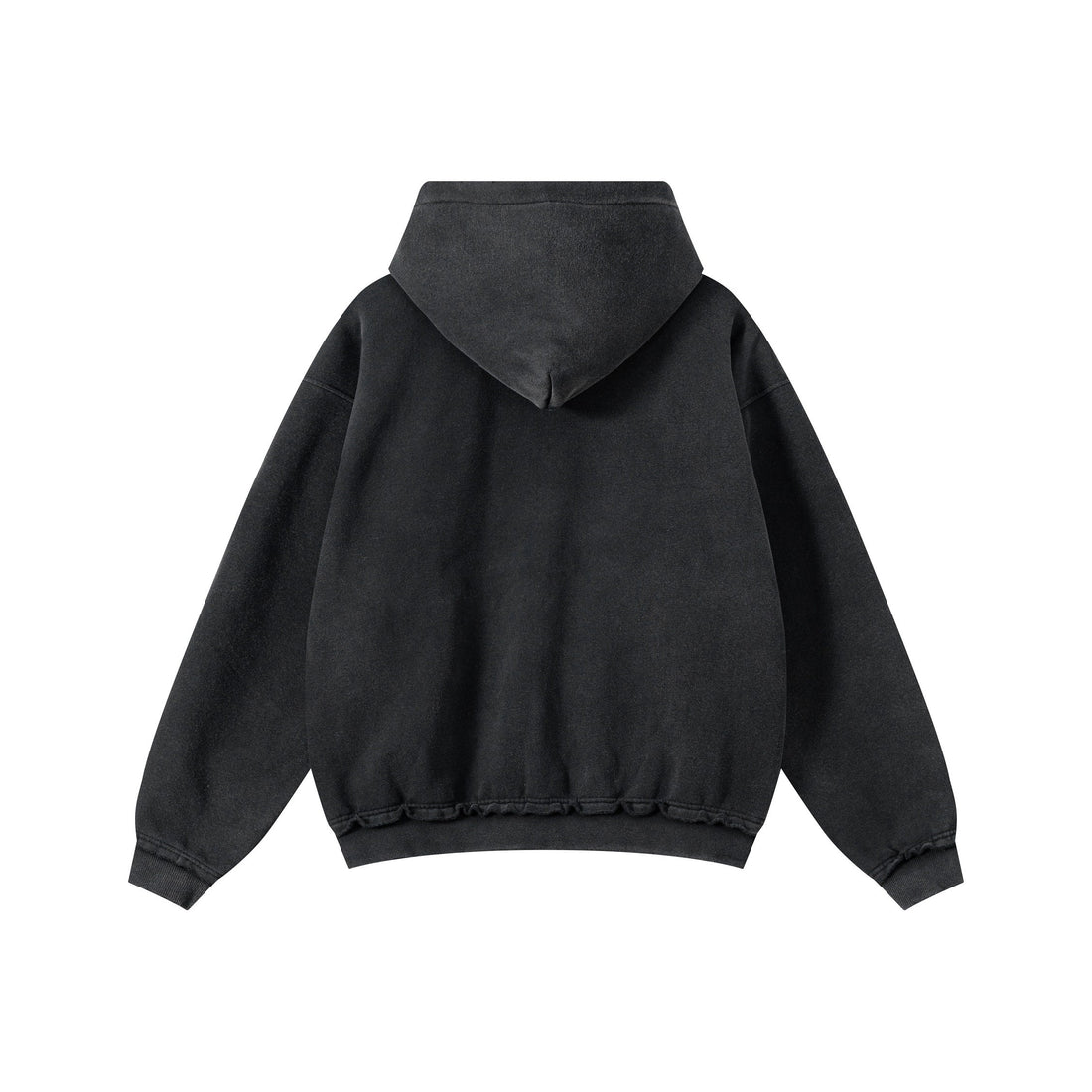 3-6-5.shop Vintage Wash Graphic Zip Hoodie