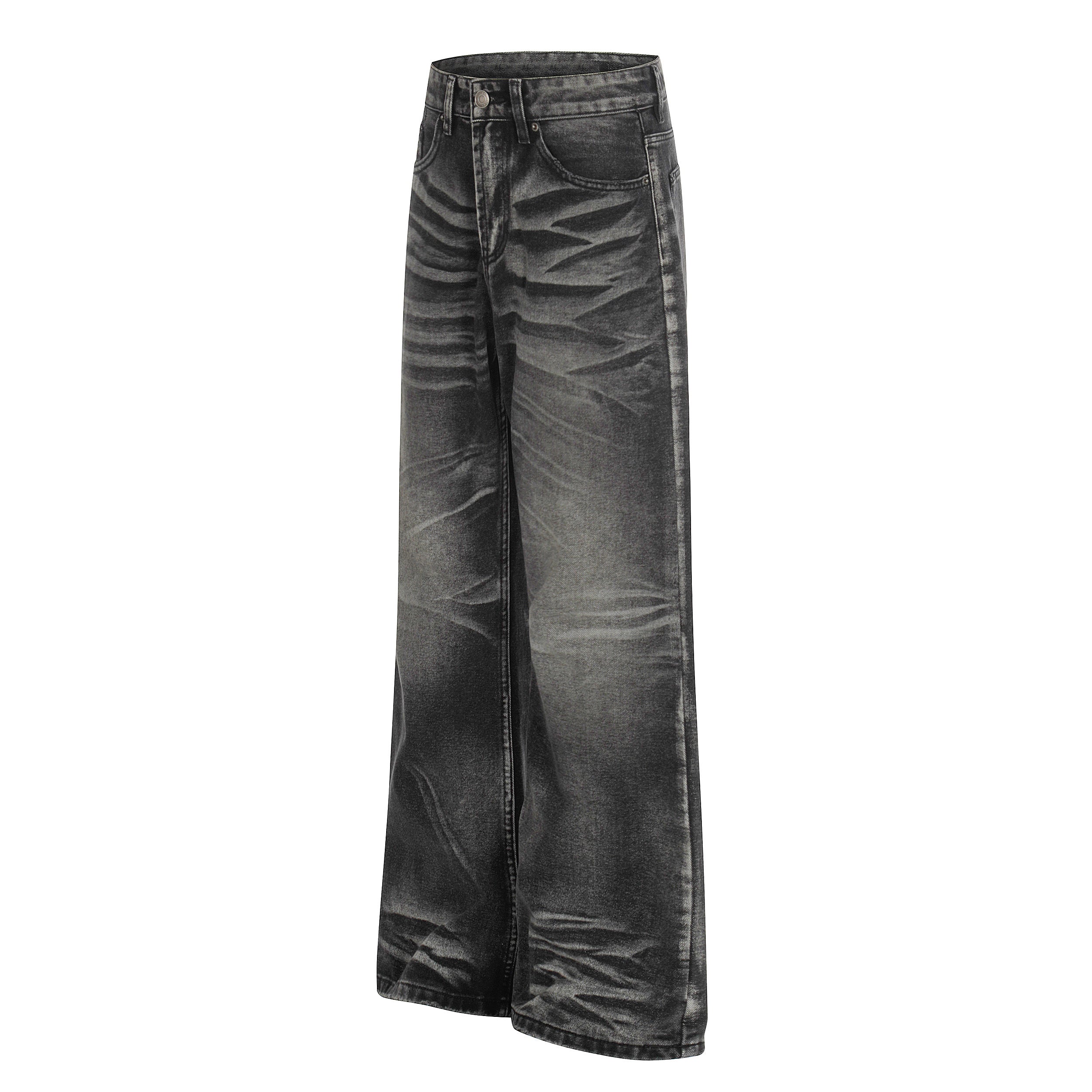 3-6-5.shop Washed Athletic Blend Denim Pants
