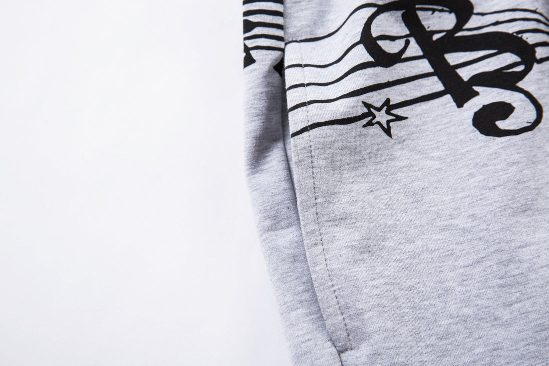 3-6-5.shop Music Graphic Wide-Leg Sweatpants