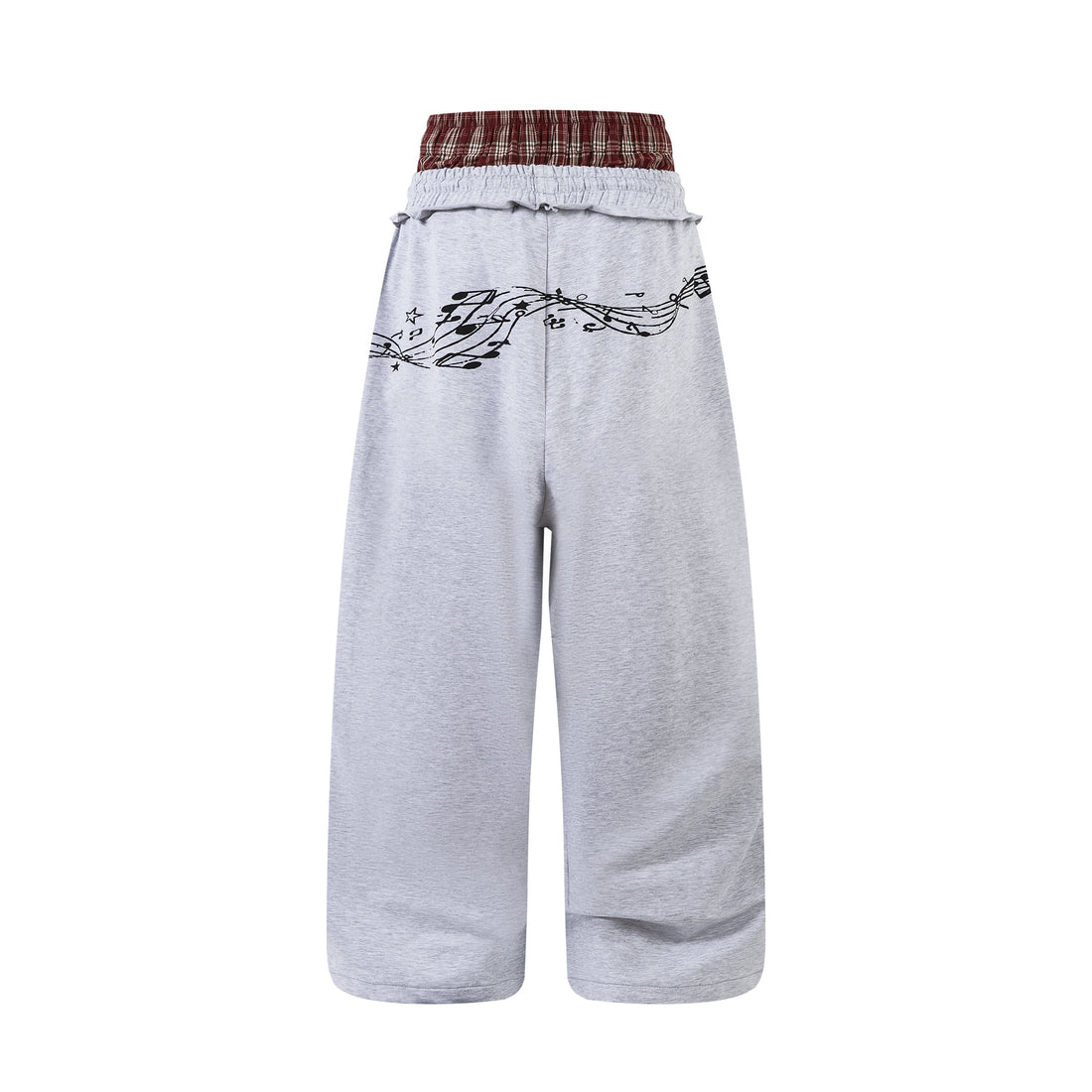 3-6-5.shop Music Graphic Wide-Leg Sweatpants
