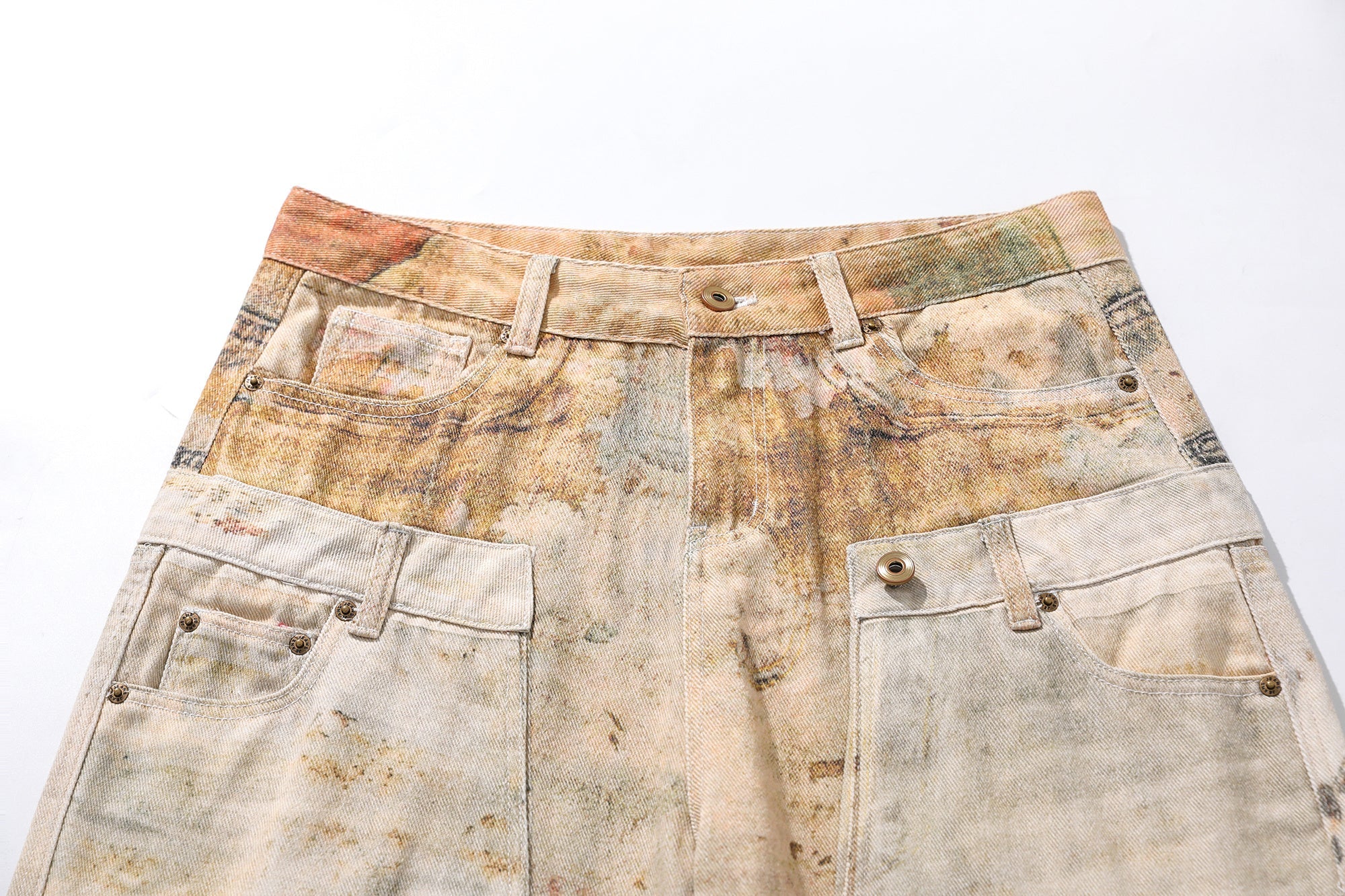 3-6-5.shop Vintage Washed Workwear Jeans