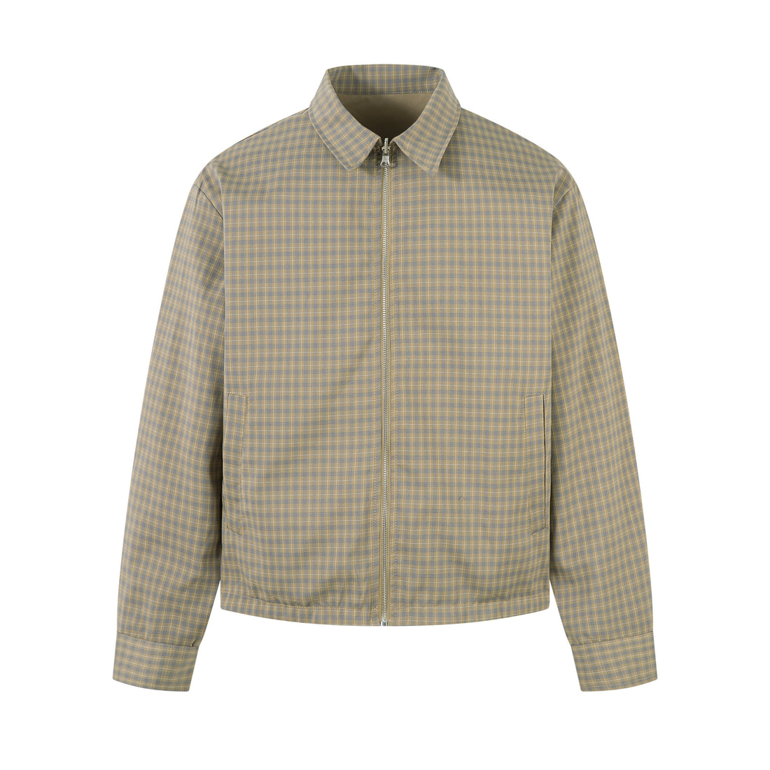 3-6-5.shop Reversible Check Panel Jacket