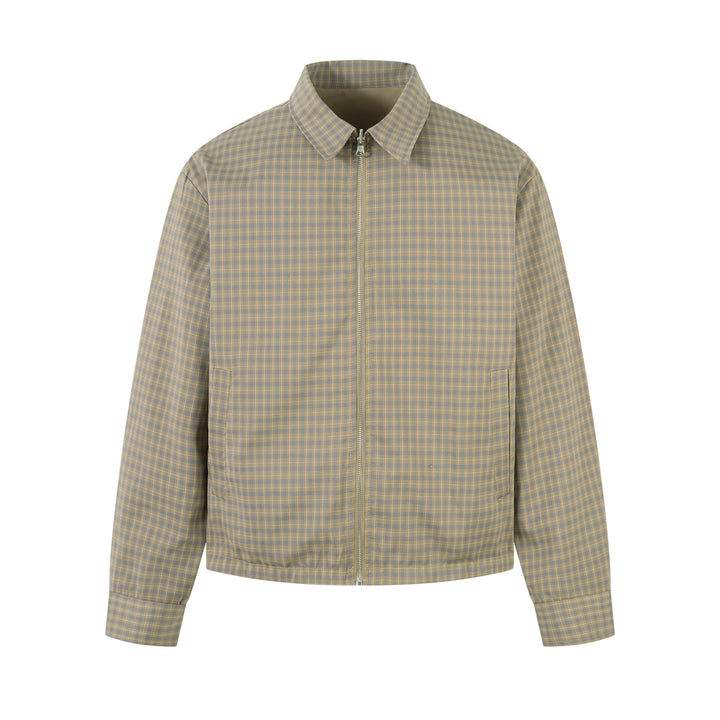 3-6-5.shop Reversible Check Panel Jacket