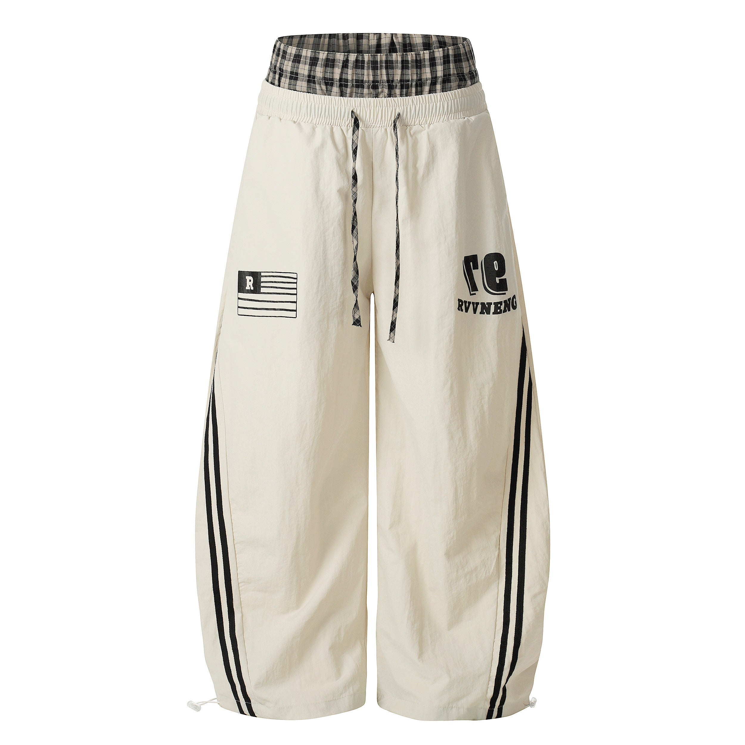 3-6-5.shop Athletic Stripe Wide-Leg Pants