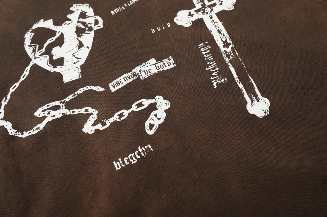 3-6-5.shop Layered Long Sleeve Graphic T-Shirt