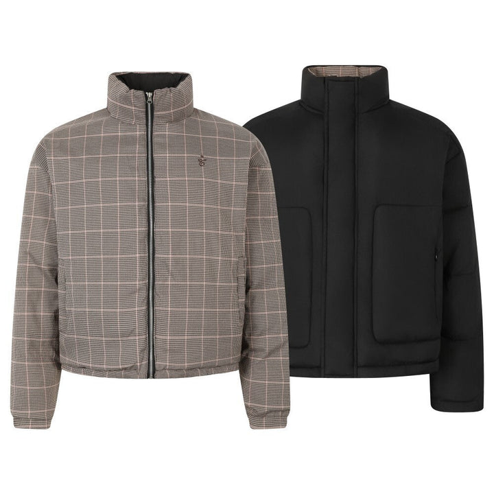 3-6-5.shop Reversible Check Puffer Jacket