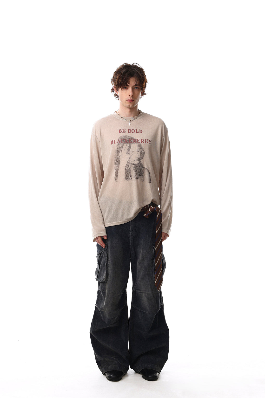 3-6-5.shop “Be Bold” Portrait Graphic Long Sleeve Tee