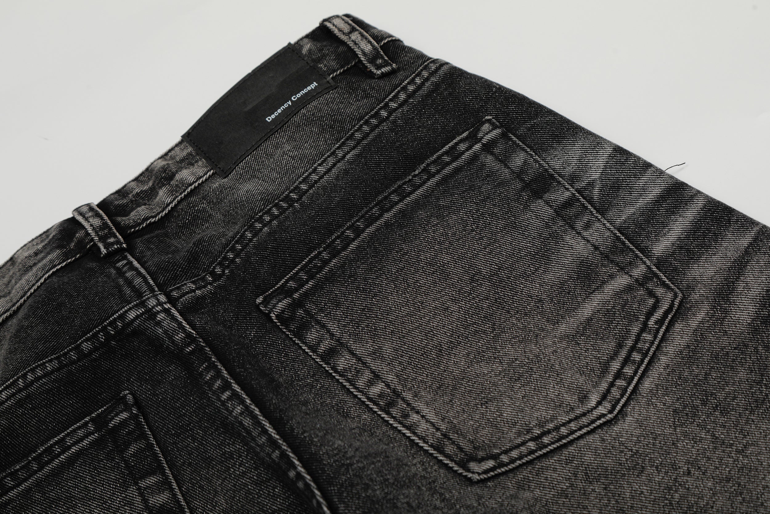 3-6-5.shop Washed Athletic Blend Denim Pants