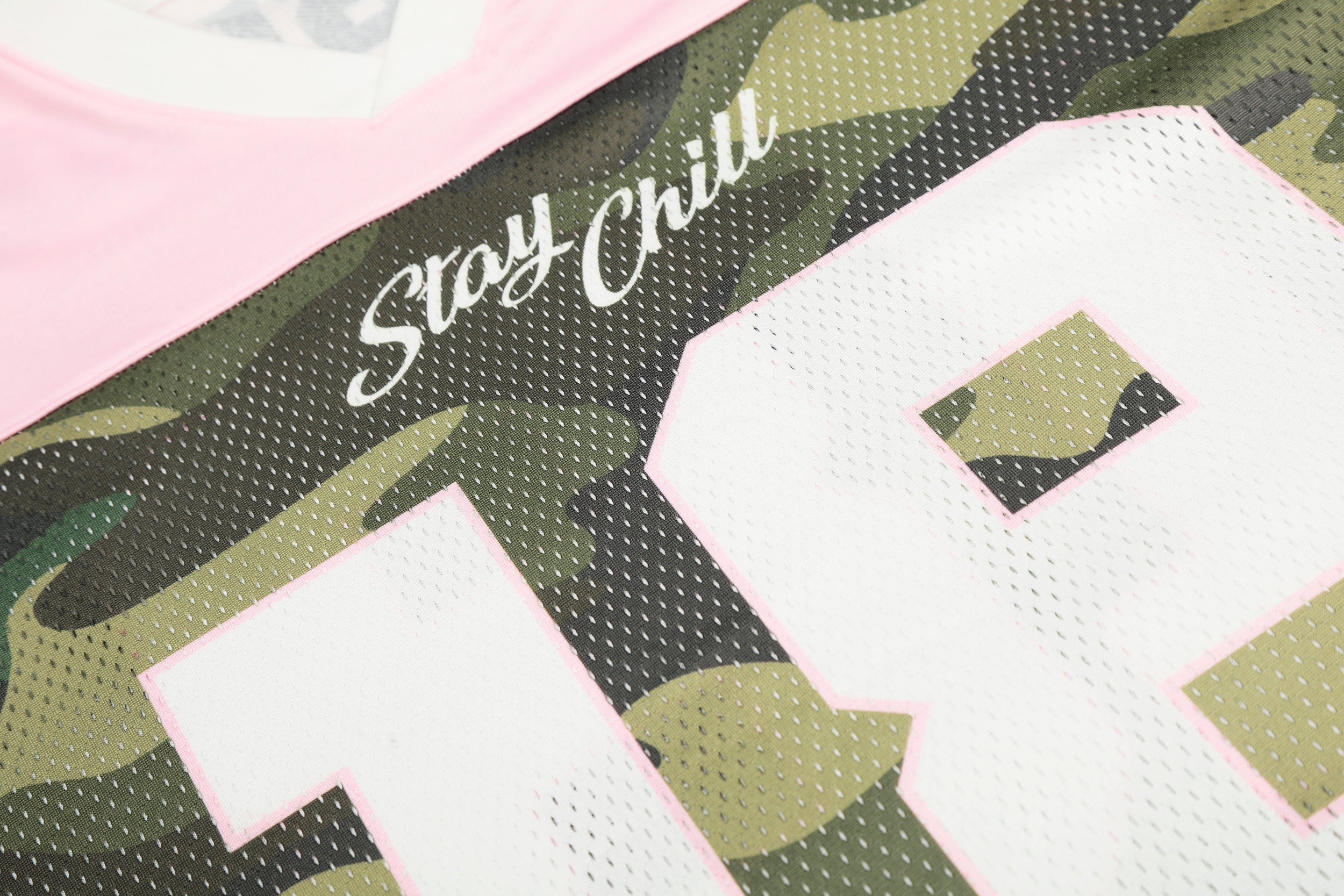 3-6-5.shop Pink Camo “18” Mesh Jersey