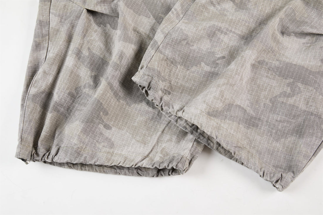 3-6-5.shop Washed Camo Wide-Leg Pants