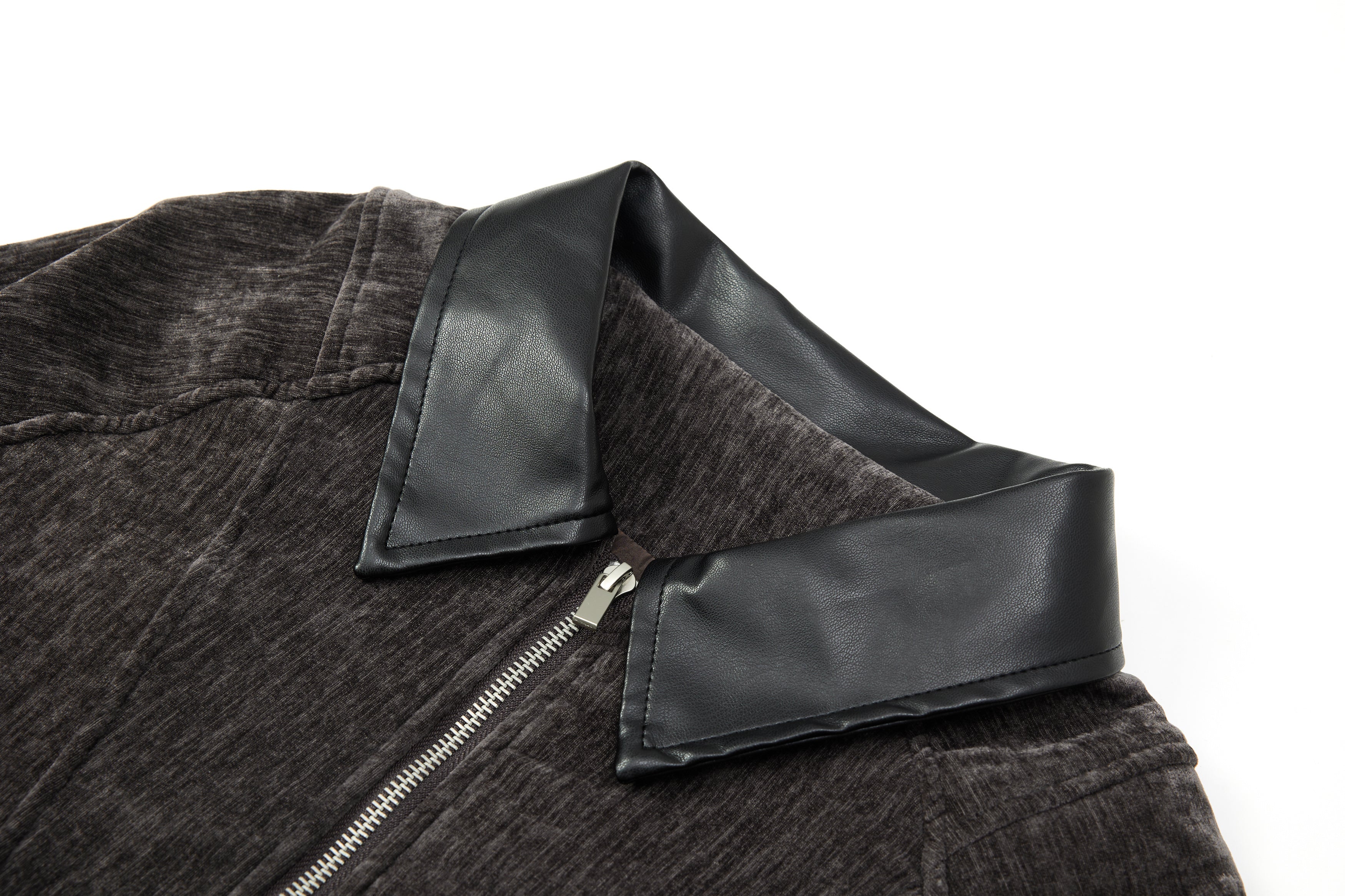 3-6-5.shop Chenille Panel Bomber Jacket
