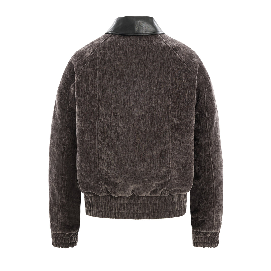 3-6-5.shop Chenille Panel Bomber Jacket
