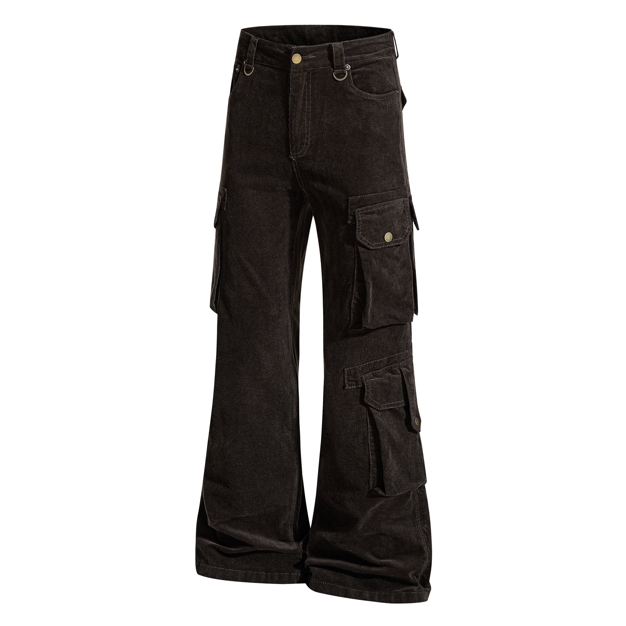 3-6-5.shop Washed Utility Flared Pants