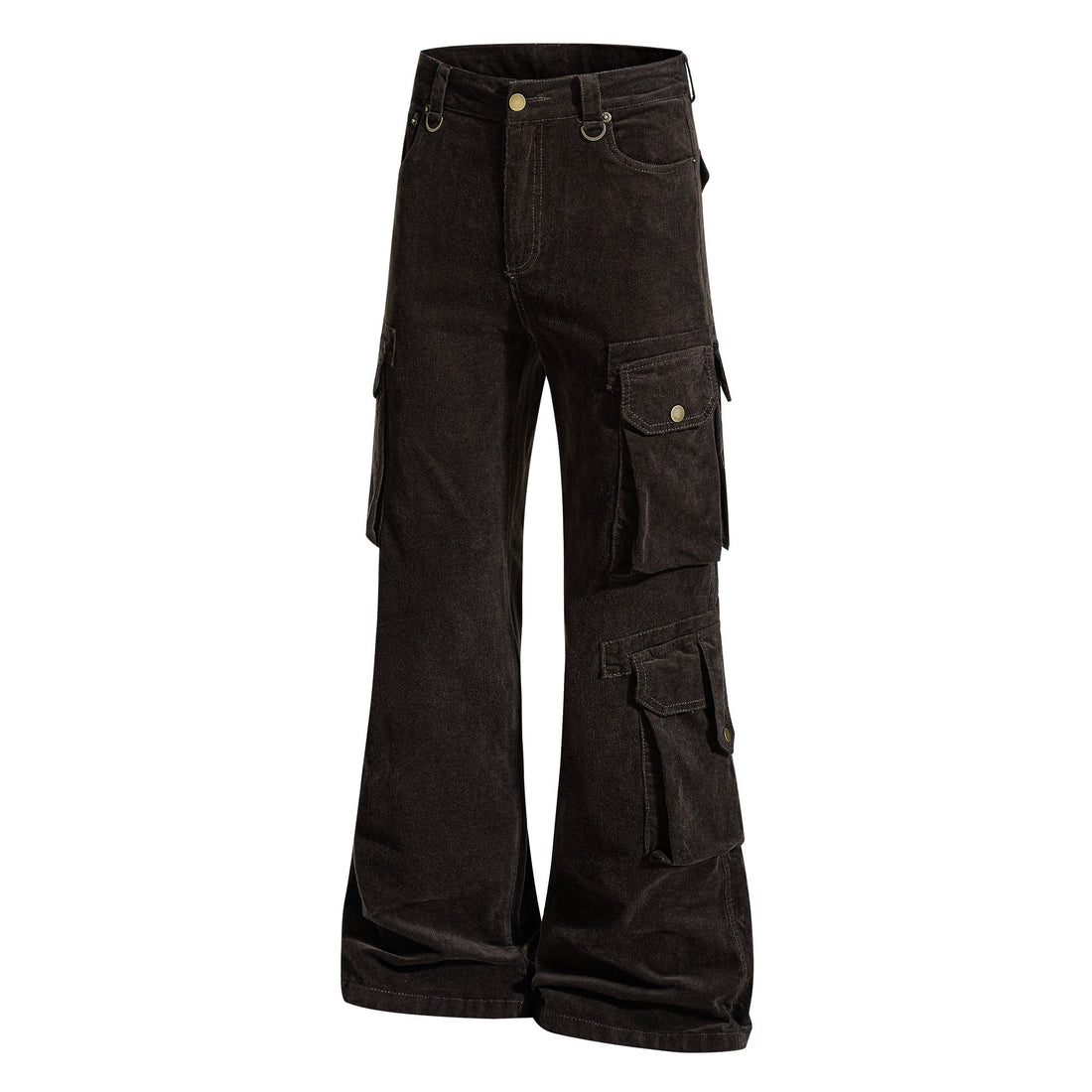 3-6-5.shop Washed Utility Flared Pants