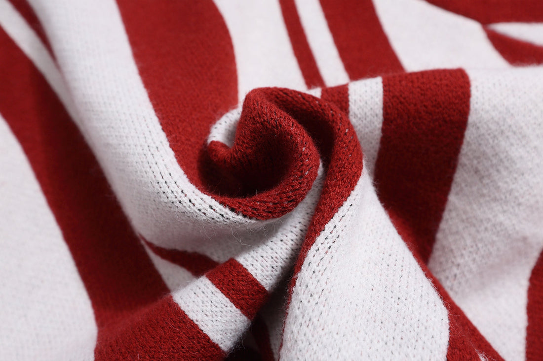 3-6-5.shop Retro Varsity Stripe Knit Sweater