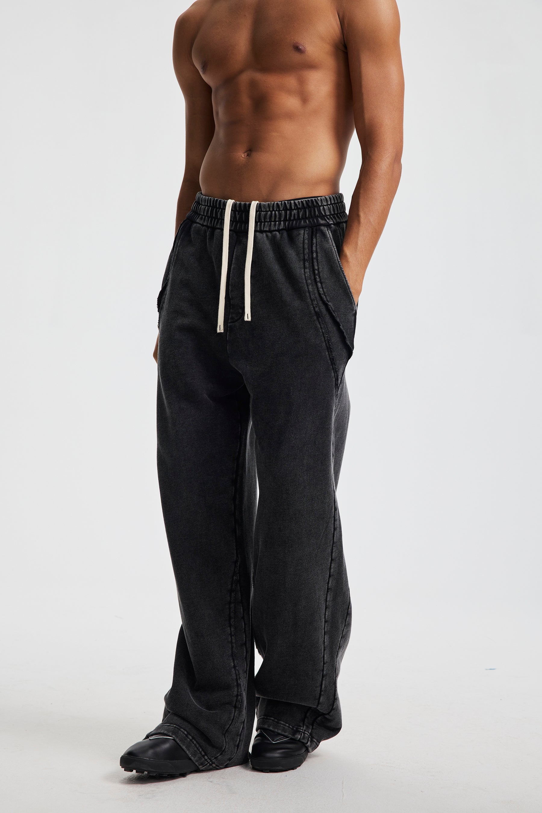 3-6-5.shop Washed Seamline Sweatpants