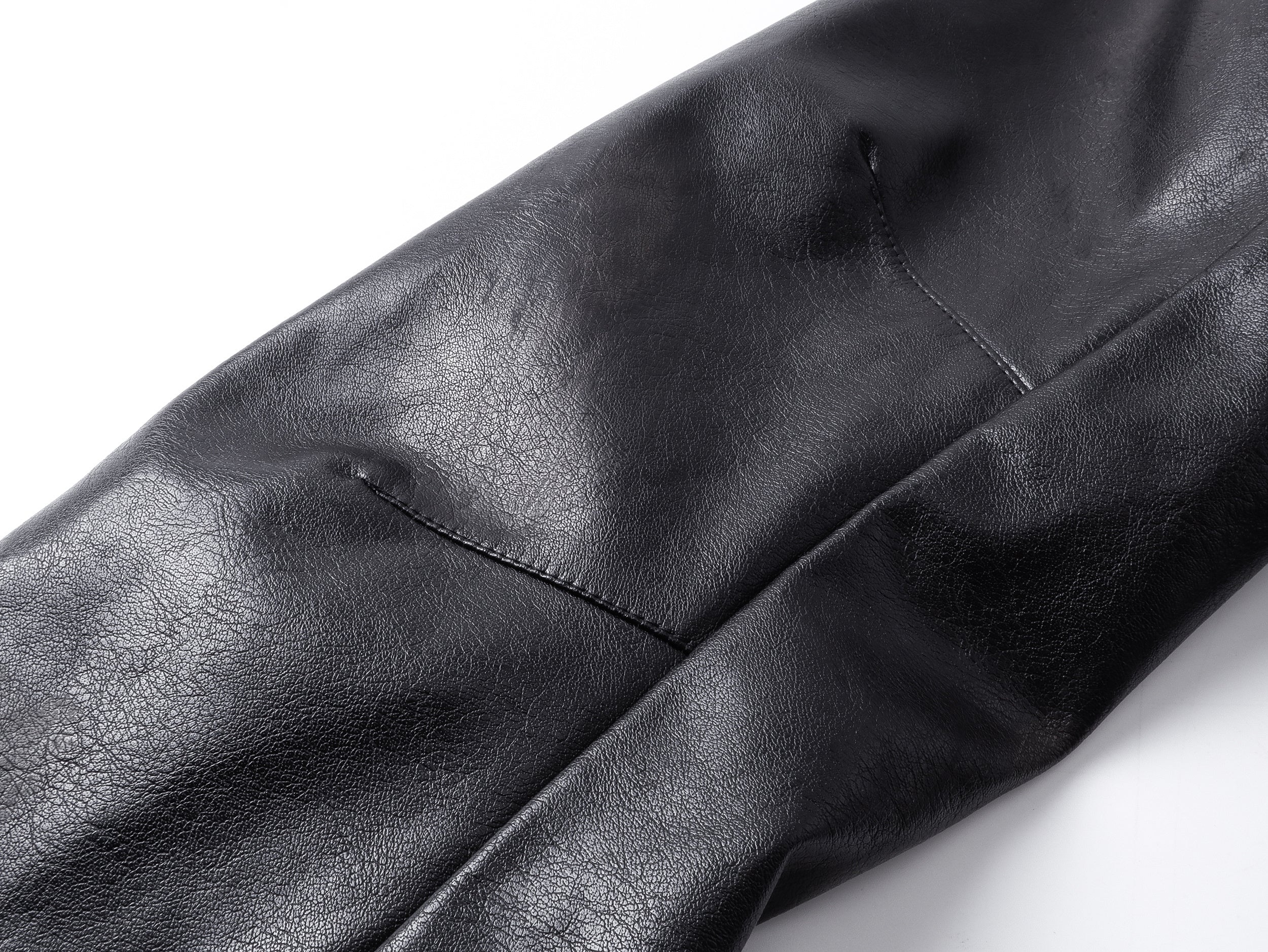 3-6-5.shop PU Leather Zip Jacket