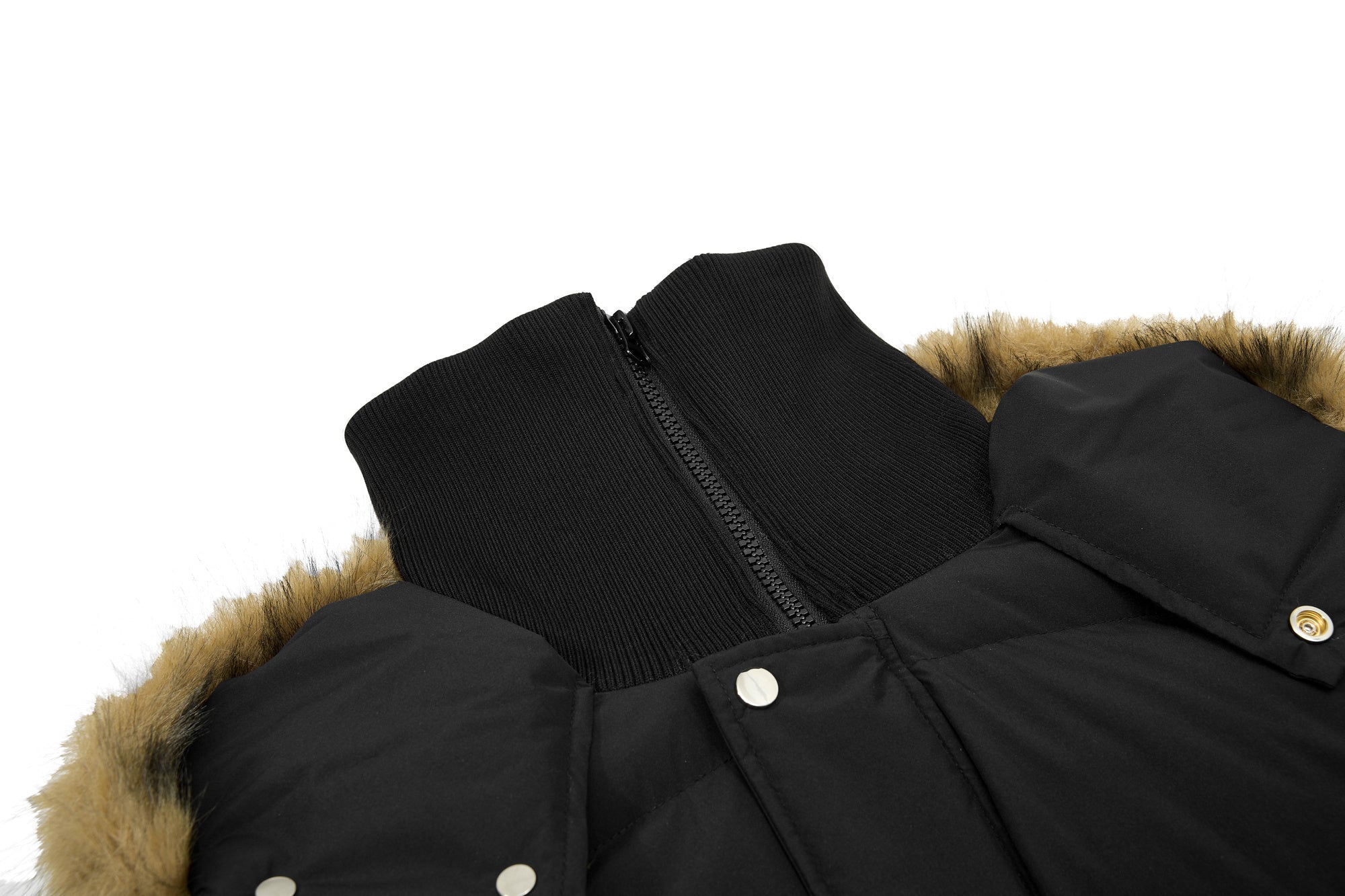 3-6-5.shop Fur-Trim Puffer Jacket