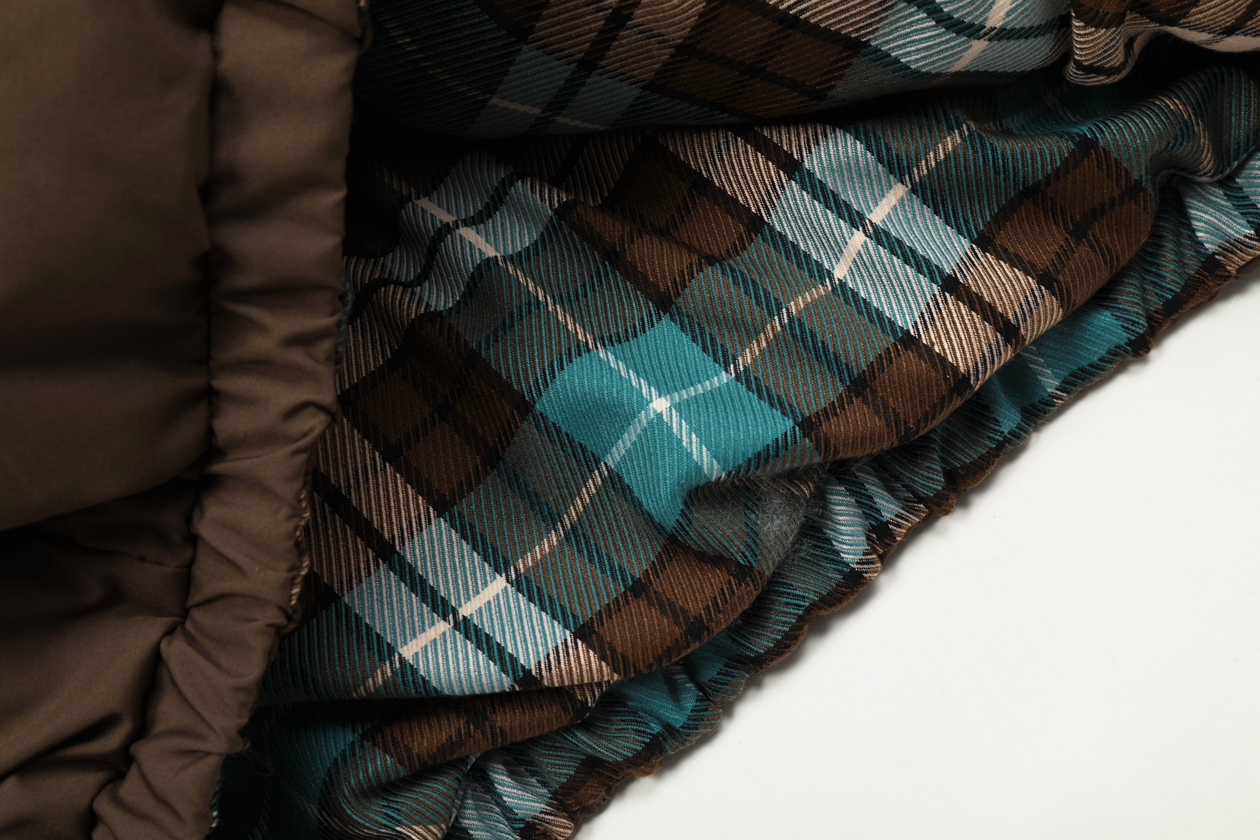 3-6-5.shop Reversible Plaid Puffer Jacket