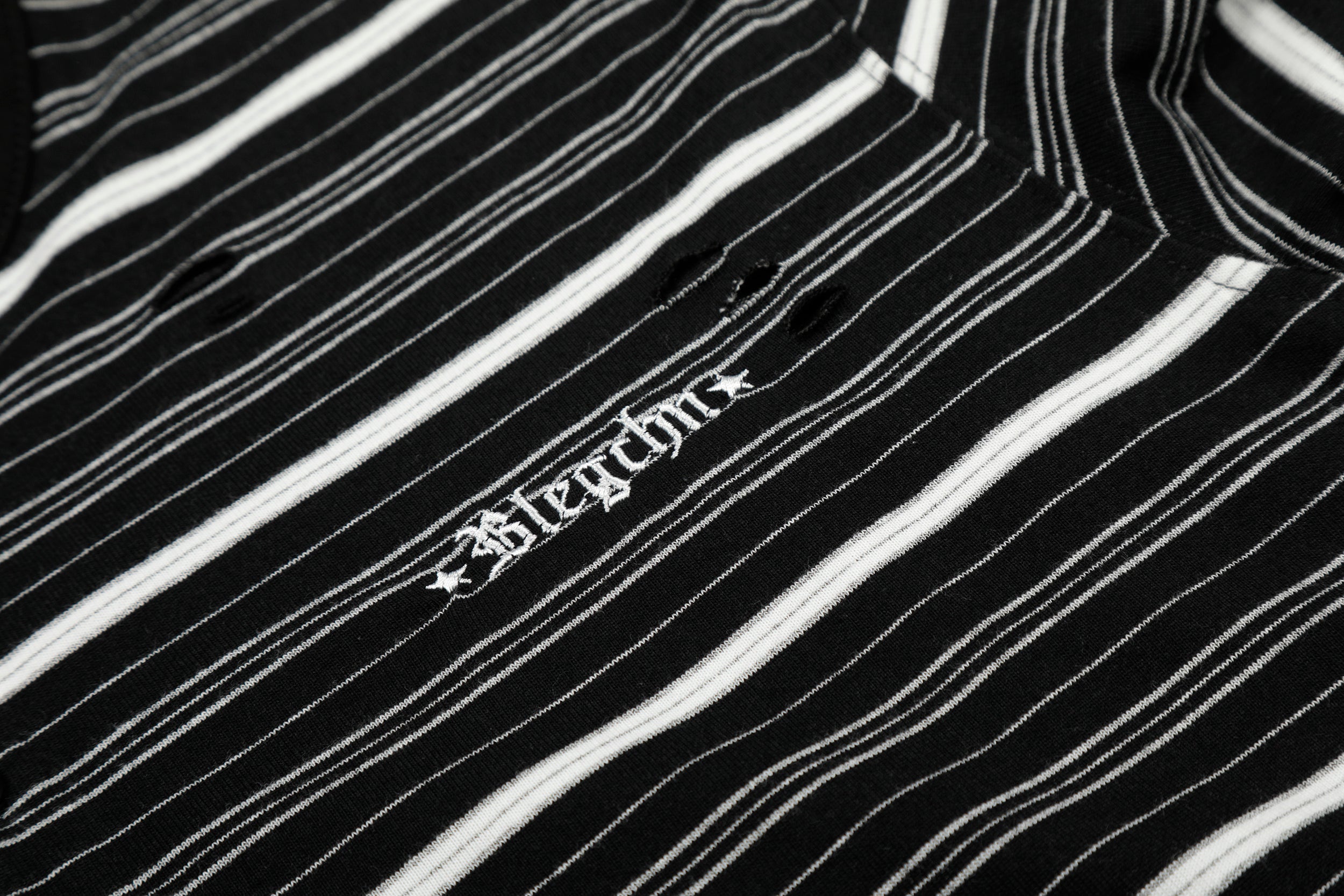 3-6-5.shop Striped Henley Long Sleeve Tee