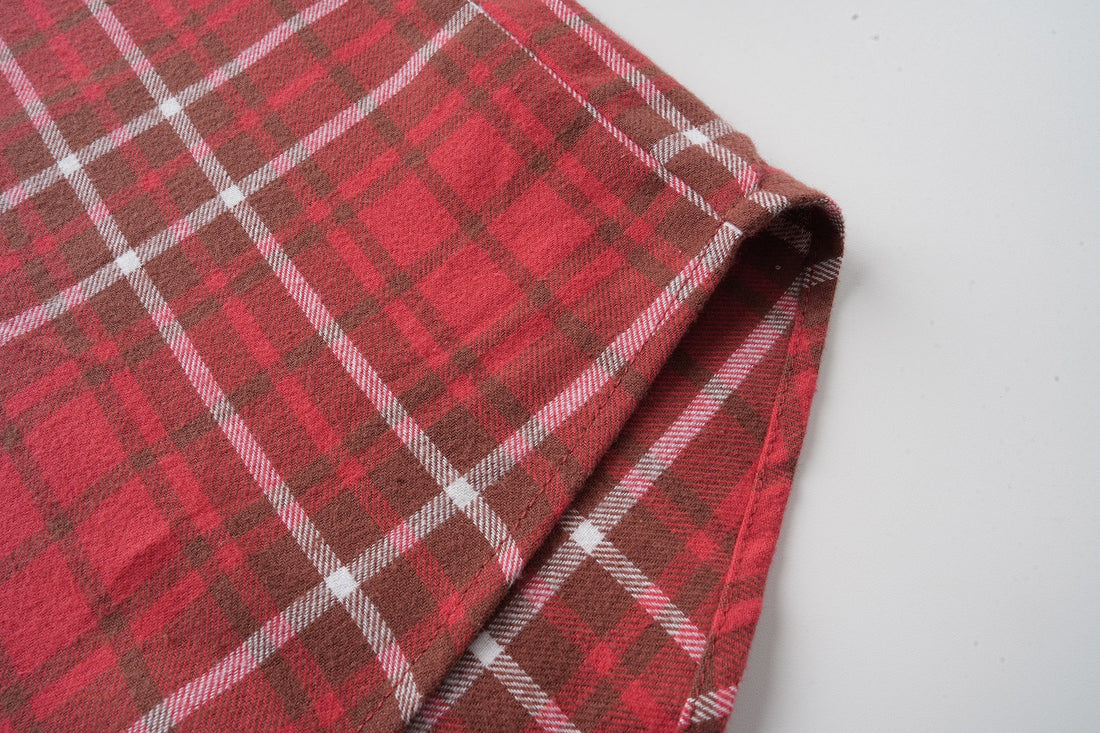 3-6-5.shop Patchwork Plaid Button-Up Shirt