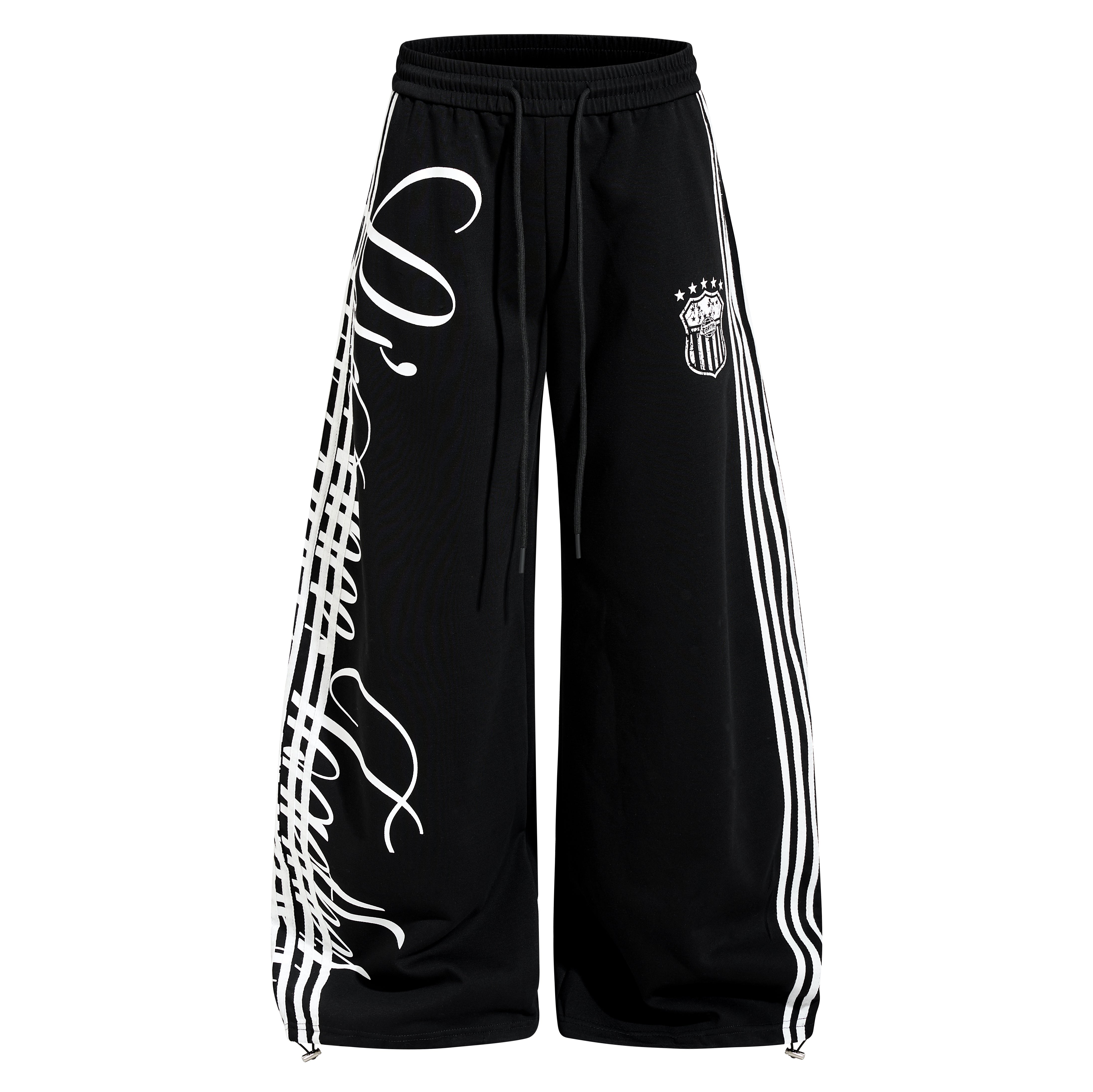 3-6-5.shop  Script Stripe Wide-Leg Sweatpants
