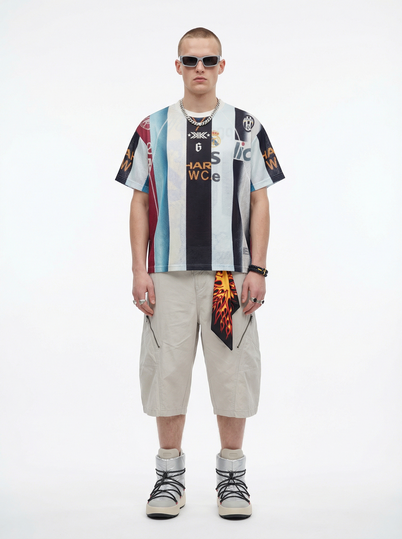 3-6-5.shop Vintage Football Patchwork Jersey