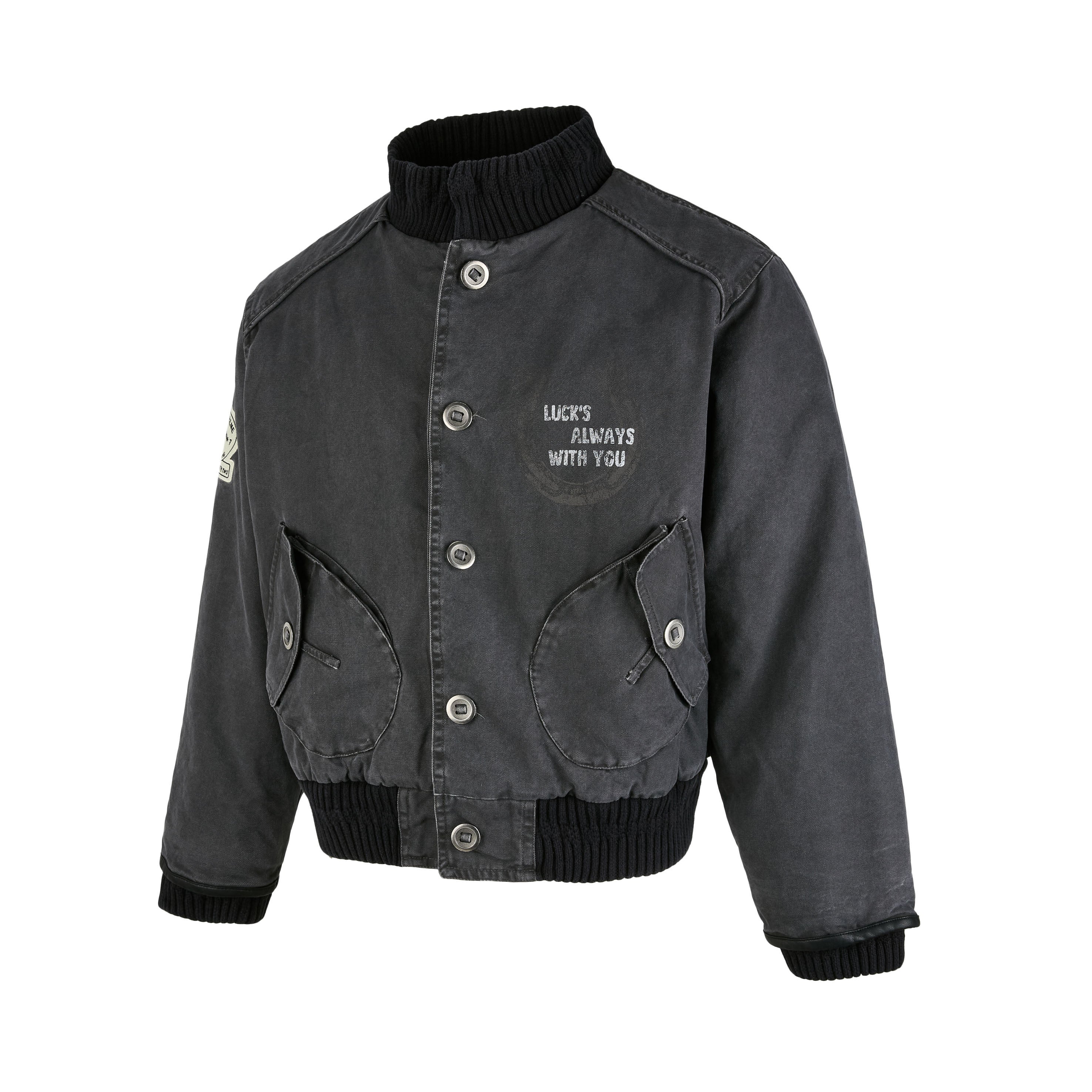 3-6-5.shop Vintage Washed Varsity Jacket
