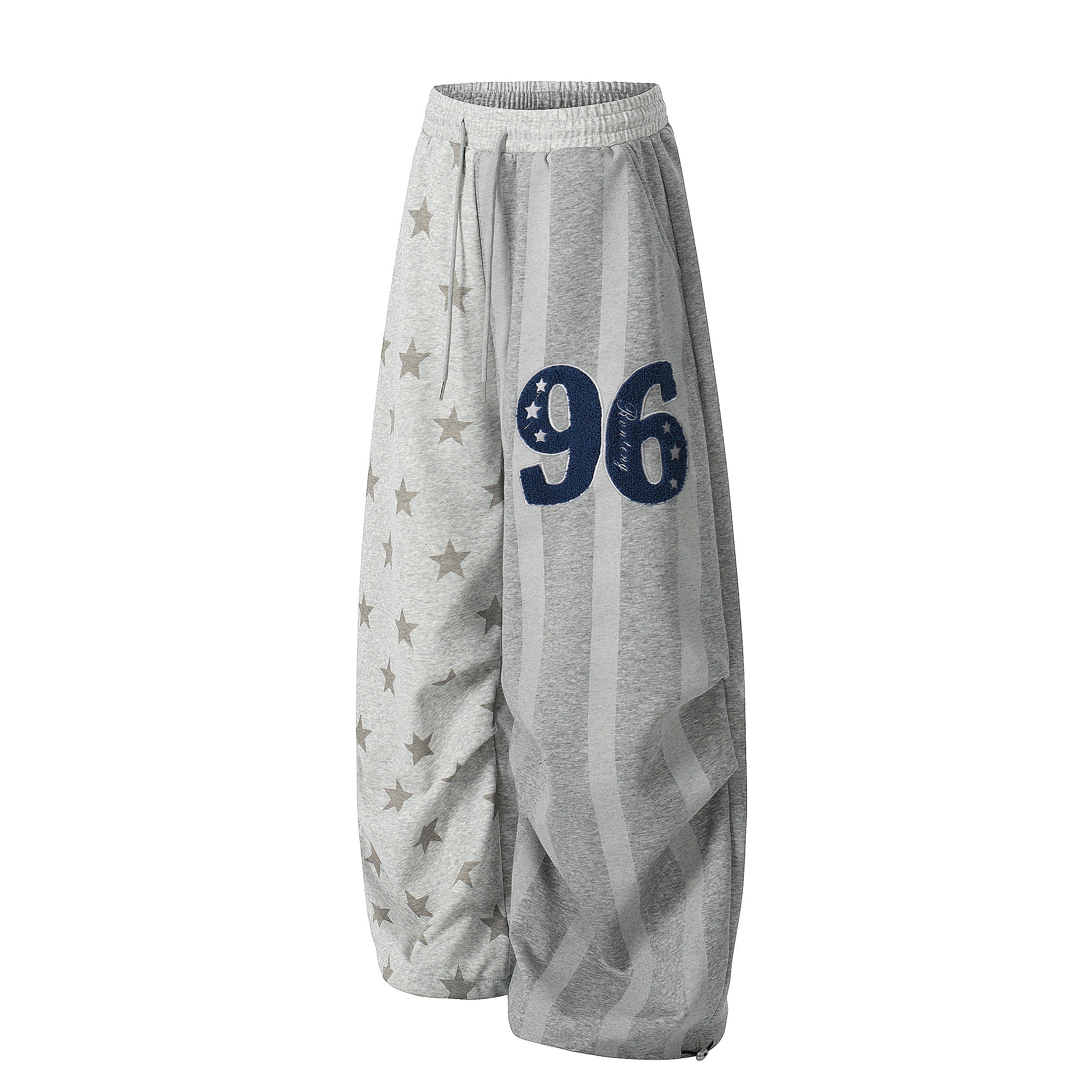 3-6-5.shop 96 Star Stripe Wide-Leg Sweatpants