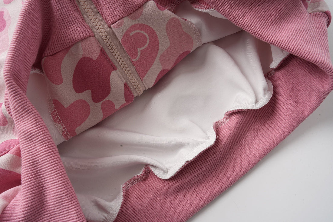 3-6-5.shop Camo Graphic Zip-Up Hoodie