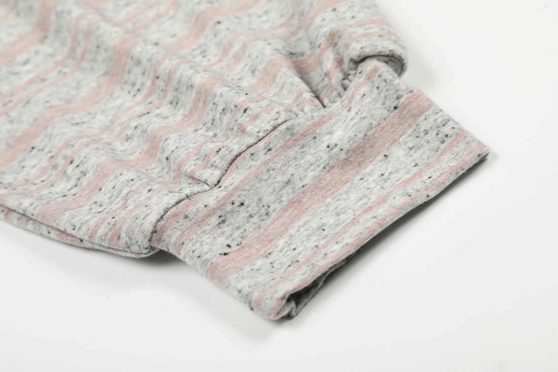 3-6-5.shop Graphic Striped Long Sleeve Tee